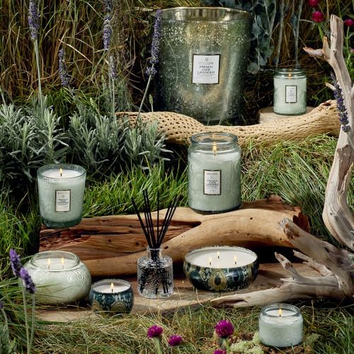 Voluspa French Cade Lavender Large Scented Candle Jar 18 Oz, 100 Hr Burn - Image 6