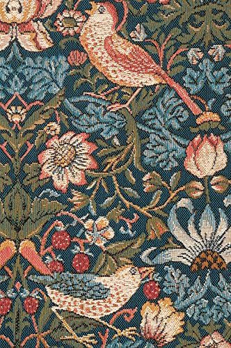 William Morris Birds Face to Face I Tapestry Wall Hanging 26 x 19 in - Image 2