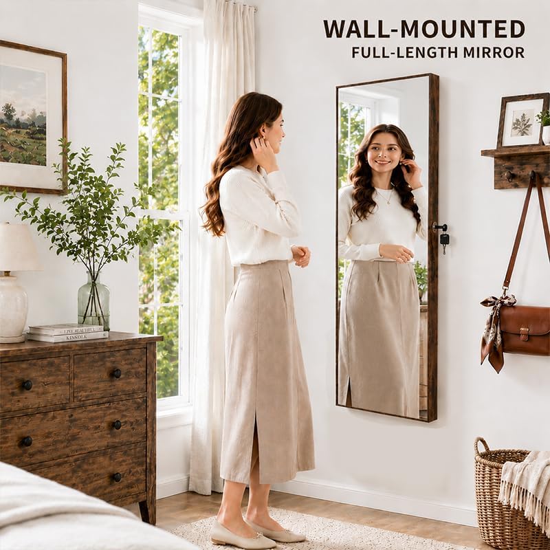 Over the Door Jewelry Organizer, Wall Mounted Jewelry Cabinet - Image 2