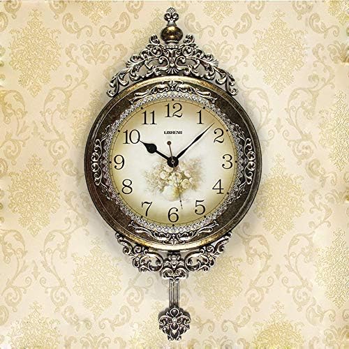 SHISEDECO 29.5" Large Vintage Antique Grandfather Pendulum WallClock,Copper - Image 2