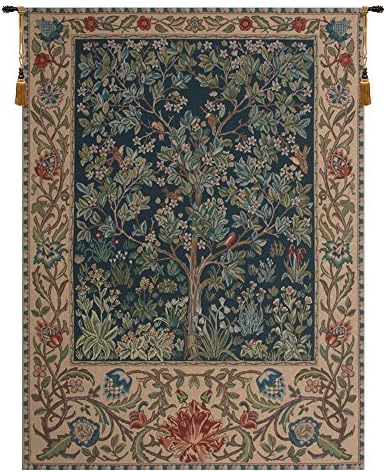 William Morris Tree of Life Tapestry Wall Hanging 29 x 21 in by CCharlotteHomeFurnishings