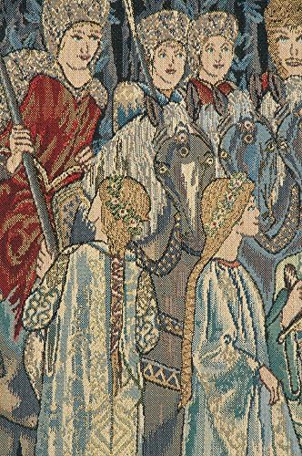William Morris Knights Departure Tapestry Wall Hanging 33 x 45 in - Image 3