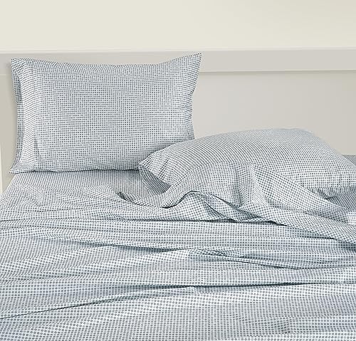 LANE LINEN Twin XL Bed Sheets 100% Organic Cotton 3pc Percale - Polka Dot - Image 3