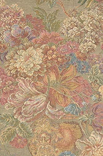 Decorative Floral in Vase Cream Tapestry Wall Hanging 30 x 25 in - Image 2