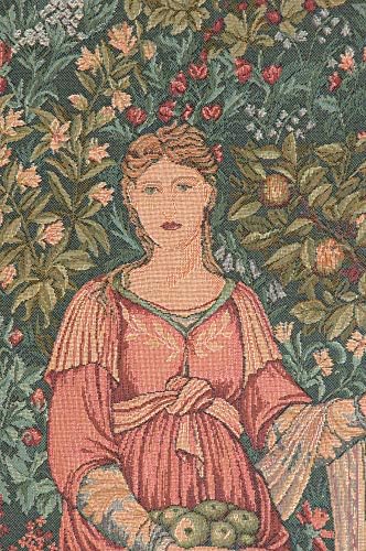 Edward Burne Jones Pomona Tapestry Wall Hanging 32 x 19 in - Image 2