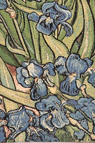 Vincent Van Gogh Iris Small Vintage Tapestry Wall Hanging 25 x 35 in - Image 2