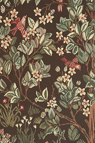 William Morris Tree of Life - Brown Tapestry Wall Hanging 69 x 51 in - Image 3