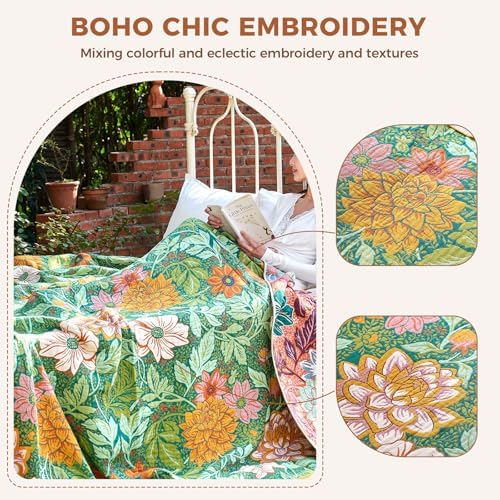 LUTBM Boho Throw Blanket for Couch 50"x60", Cotton Decorative Bed Throw - Image 4
