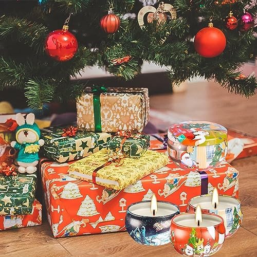 YOROXRG 16 Pack Christmas Scented Candles Gift Set 2.5oz Strong Fragrance jar Candles Natural Soy Wax Candles Portable Travel Tin Jar Candles Gifts for Home Scented Decoration Birthday Valentine'sDay - Image 4