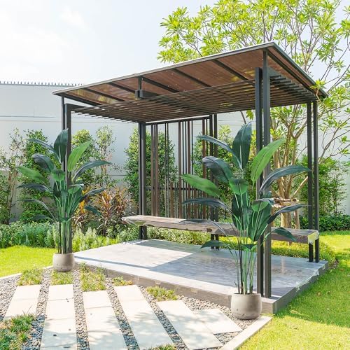6FT Artificial Bird of Paradise Tree, Realistic Silk Faux Plant with 17 Trunks, Tall Fake Floor Plant for Indoor & Outdoor Home Décor - Image 7