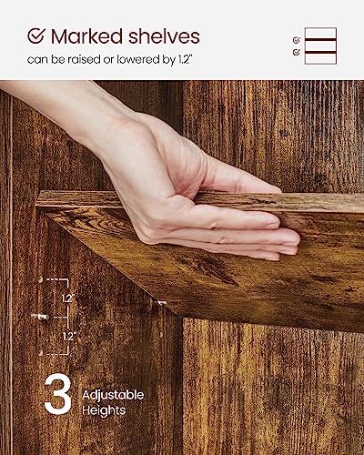 VASAGLE Set of 2 Bookshelves, 3-Tier Open, 23.6 Inches Wide - Image 7