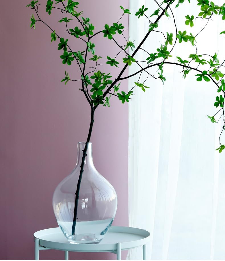 Large Clear Glass Vase 12 Inch - Image 3