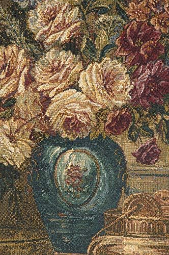 Max Carlier Floral Setting Floral Tapestry Wall Hanging 30 x 26 in - Image 2