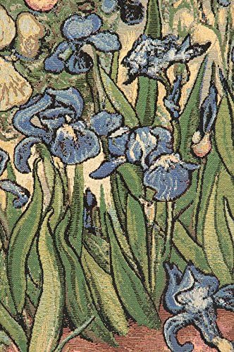 Vincent Van Gogh Iris Small Vintage Tapestry Wall Hanging 25 x 35 in - Image 3