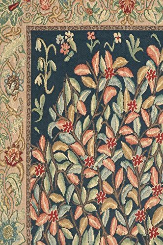William Morris The Pastel Tree Portiere Tapestry Wall Hanging 70 x 24 in - Image 3