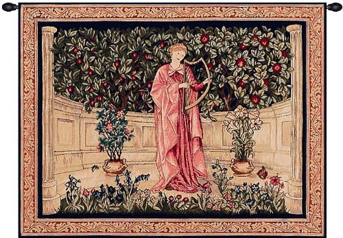 William Morris The Minstrel Tapestry Wall Hanging 25 x 32 in by CCharlotteHomeFurnishings