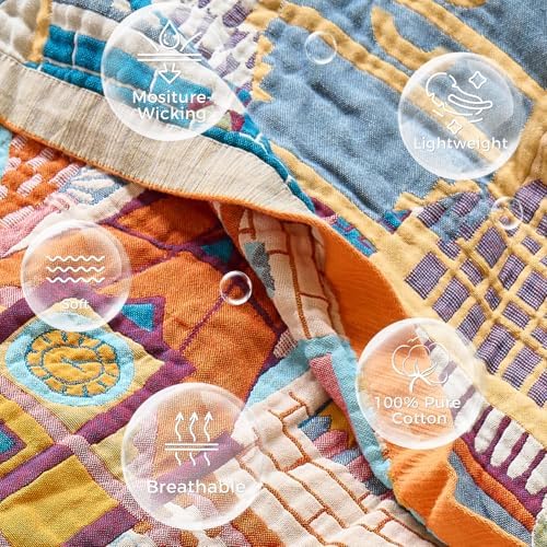 LUTBM Boho Throw Blanket for Couch 50"x60", Cotton Decorative Bed Throws - Image 7