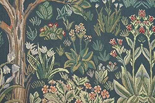 William Morris The Tree of Life Forest Tapestry Wall Hanging 68 x 81 in - Image 2
