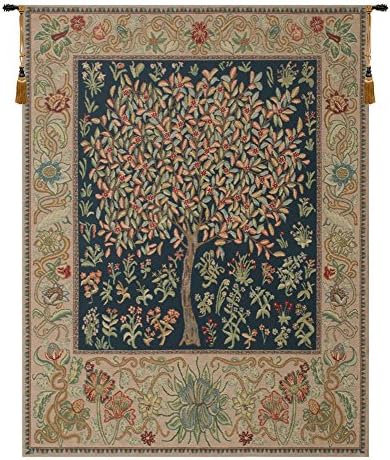 William Morris Pastel Tree of Life Tapestry Wall Hanging 69 x 51 in by CCharlotteHomeFurnishings