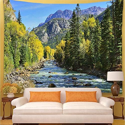 Huge Oversized Wall Art W140"xL90", Outdoor Mountain Tapestry Nature Decor - Image 4