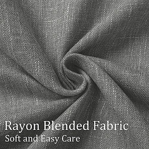 Vision Home Charcoal Grey Pinch Pleated Full Blackout Curtains Room Darkening Window Curtains for Living Room Bedroom Thermal Insulated Pinch Pleated Drapes with Hooks Back Tab 2 Panel 40" Wx108 L - Image 5