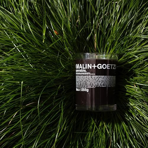 MALIN+GOETZ 9oz Scented Candle | Hand-Poured Soy Wax with Unique Fragrance Blends | Clean-Burning, Vegan & Cruelty-Free | Bergamot, Sage, Otto, Tomato, Strawberry, Cannabis, Dark Rum & Leather - Image 4