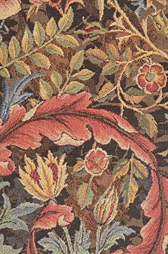 William Morris Acanthe Brown Tapestry Wall Hanging 38 x 28 in - Image 4