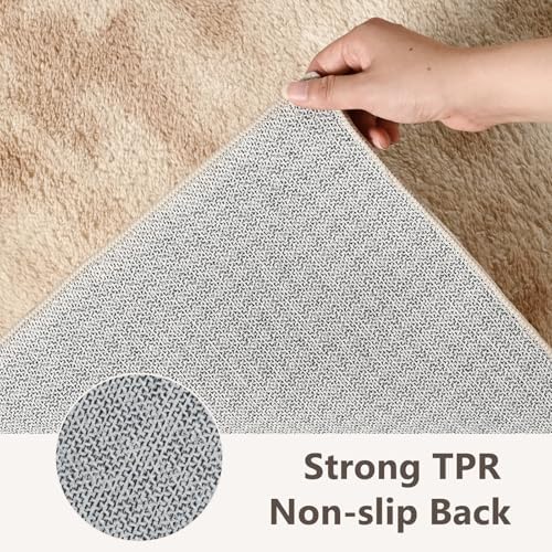 2x6 Tie-dye Beige Runner Rug Washable Non-Slip for Kitchen Hallway Bathroom - Image 5