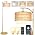 Rustic Black Farmhouse Floor Lamp with Woven Rattan Shade - 12W LED, Remote & Dimmable 3-Color Temp, Tall Standing Lamp for Living Room - Image 7